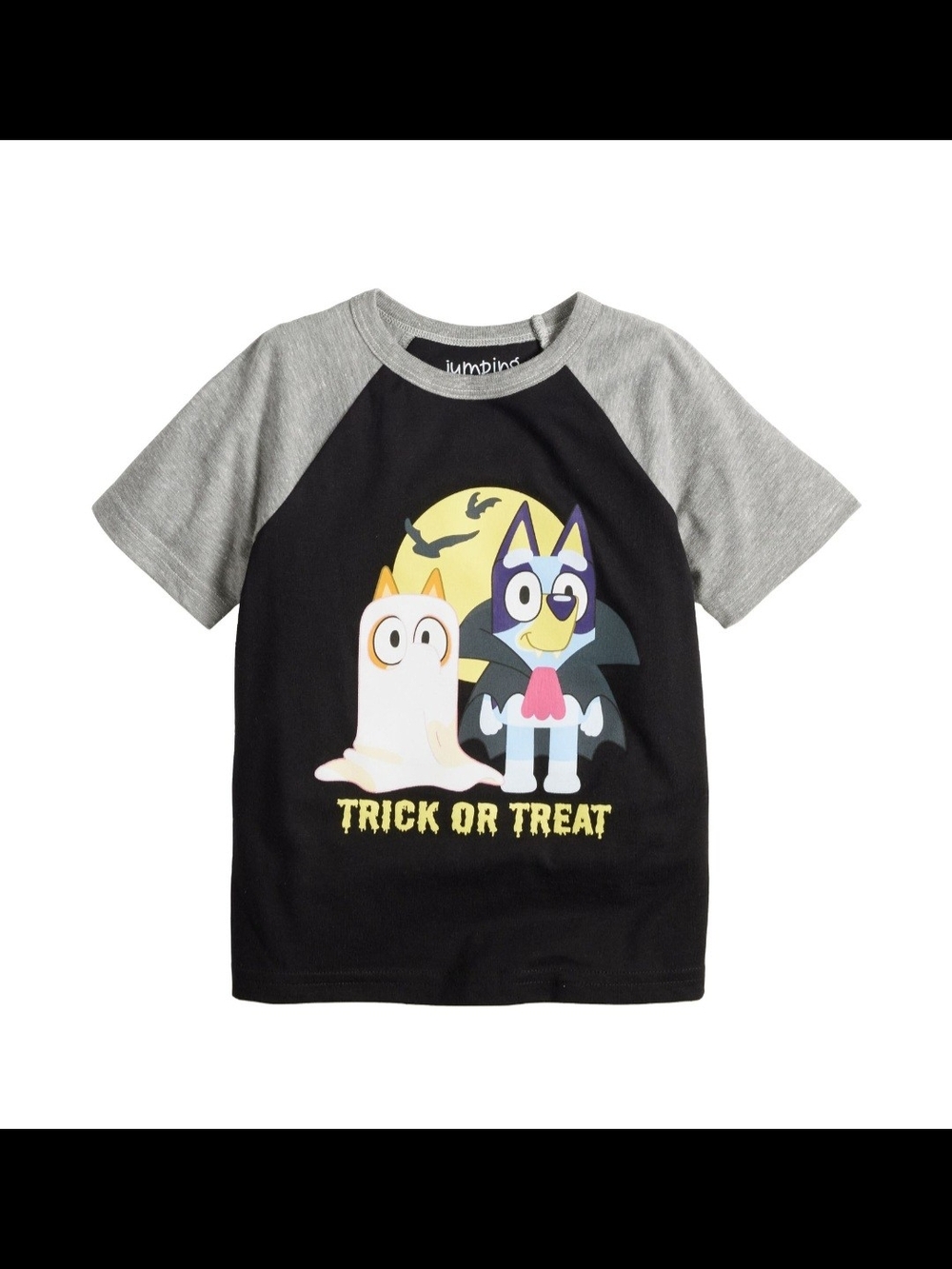 NWT Bluey & Bingo Halloween Raglan Tee 🎃 Size 4T